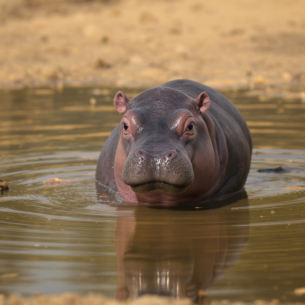 Themba, a hippo — Usizo Wildlife Rescue resident